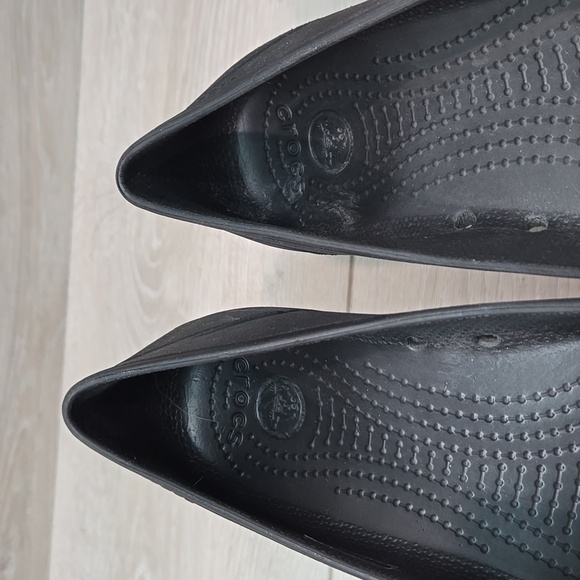 Crocs Women Rubber Loafer Slip on cap toe  shoes sz 7 - Picture 5 of 10